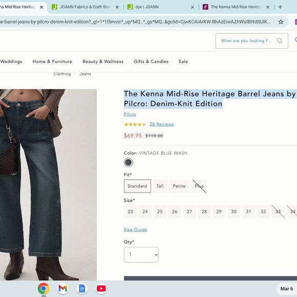 The Kenna Mid-Rise Heritage Barrel Jeans by Pilcro - Picture 2 of 10